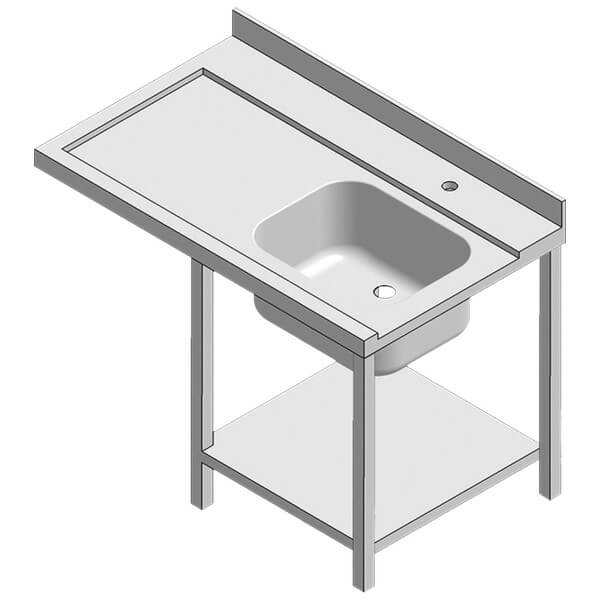 Table d'entrée gauche 1 bac