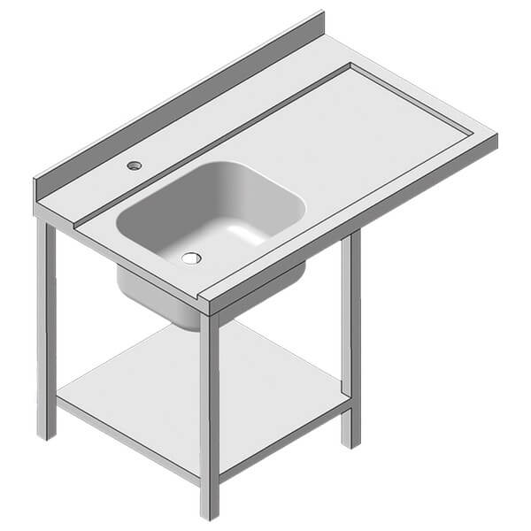 Table d'entrée gauche 1 bac