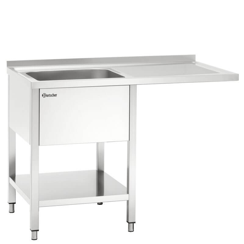 Plonge inox avec passage lave vaisselle Bartscher 306340