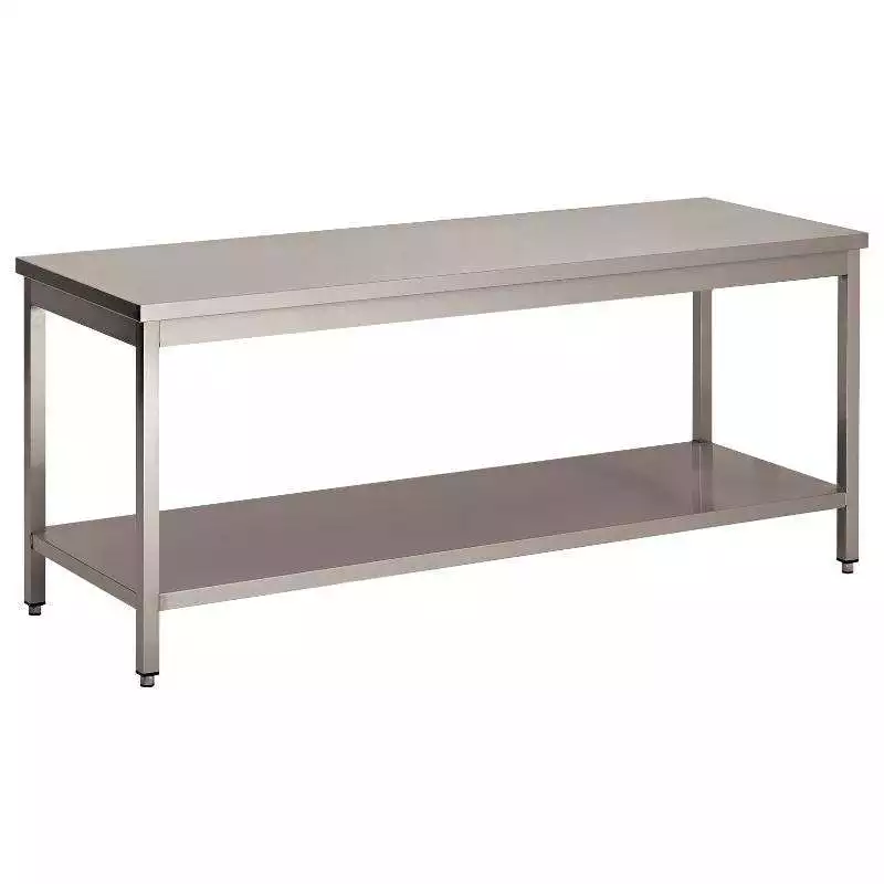 Table démontable bords droits, pieds carré, gamme 600