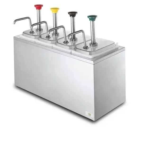 Distributeur de garniture froid avec 4 pompes